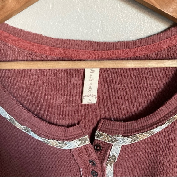 Altar’d State Waffle Shirt Size Small - Picture 3 of 5